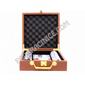 Покер комплект в луксозно куфарче