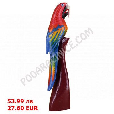 Статуетка на шарен папагал Статуетка на шарен папагал
