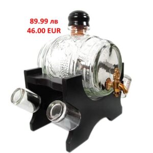 Стъклено буре за алкохол 1л 02