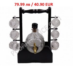 Стъклено буре с чашки11